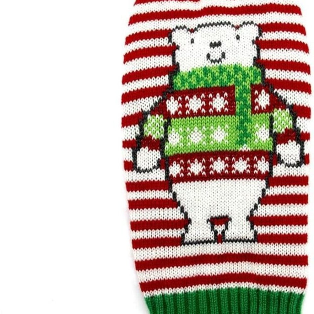 Pet Christmas Sweaters Polar BearWarm Vest Clothes Costume for Small Dog and Cat - Picture 3 of 4